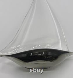 Vintage Nautical Sail Boat Murano Art Glass Signed Livio Seguso