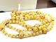 Vintage Necklace Murano Glass Yellow Gold Brass Flapper