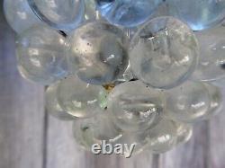 Vintage Pair Murano Hand Blown Glass Grape Wall Lights