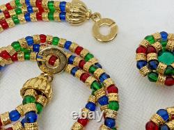 Vintage Pauly & Co Compagnia Venezia Murano Glass Necklace & Earrings 1980's