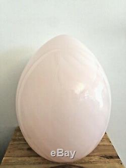 Vintage Pink Murano Glass Egg Swirl Lamp 12 Table Lamp