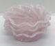 Vintage Pink & White Latticino Murano Art Glass Small Bowl Set Of 3. 4