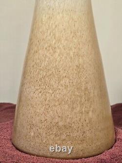 Vintage Pristine 1950s Murano Hand Blown Applied Glass Rare 19.75 Conical Vase