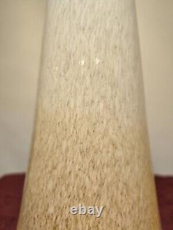 Vintage Pristine 1950s Murano Hand Blown Applied Glass Rare 19.75 Conical Vase