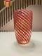 Vintage RARE MURANO art glass FILIGRANA LARGE VASE 1930-1950