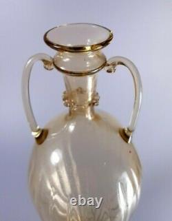 Vintage Rare 1920s Murano Vittorio Zecchin for Cappellin-Venini Soffiati Vase