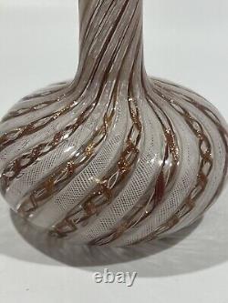 Vintage Rare Murano Glass Fratelli Toso Vase Italy Venice
