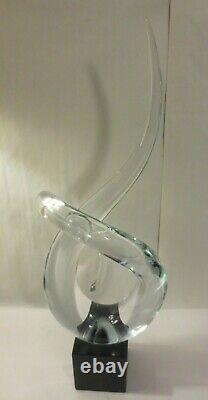 Vintage Renato Anatra Large Vetri Murano Studio Art Glass Sculpture Signed 24