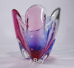 Vintage Retro Italian Murano Art Glass Bowl Vase