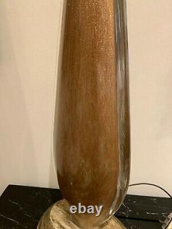 Vintage Retro Italian Murano Glass Barovier & Toso Gold Flake Table Lamp