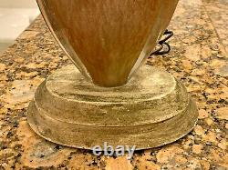 Vintage Retro Italian Murano Glass Barovier & Toso Gold Flake Table Lamp