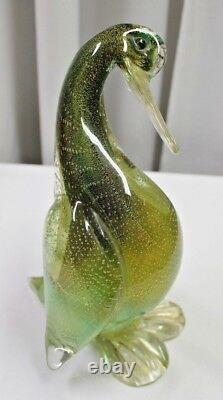 Vintage Seguso Murano Art Glass Duck Beautiful Rare Item 11.5