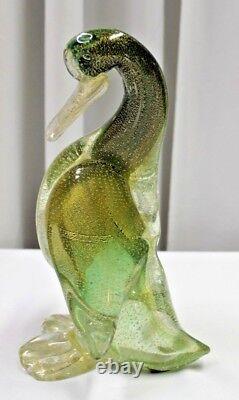 Vintage Seguso Murano Art Glass Duck Beautiful Rare Item 11.5