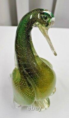 Vintage Seguso Murano Art Glass Duck Beautiful Rare Item 11.5