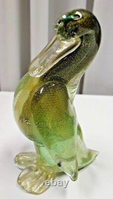 Vintage Seguso Murano Art Glass Duck Beautiful Rare Item 11.5