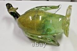 Vintage Seguso Murano Art Glass Duck Beautiful Rare Item 11.5