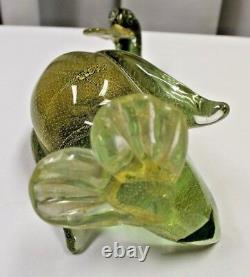 Vintage Seguso Murano Art Glass Duck Beautiful Rare Item 11.5