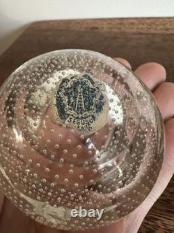 Vintage Seguso Murano Glass Bowl withControlled Bubbles, Bullicante 1.5x2.5