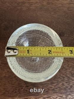 Vintage Seguso Murano Glass Bowl withControlled Bubbles, Bullicante 1.5x2.5
