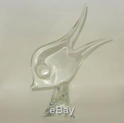 Vintage Signed Licio Zanetti Venetian Murano Art Glass Fish Sculpture