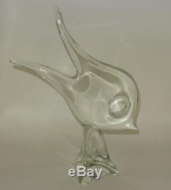 Vintage Signed Licio Zanetti Venetian Murano Art Glass Fish Sculpture