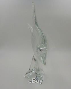 Vintage Signed Licio Zanetti Venetian Murano Art Glass Fish Sculpture