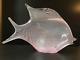 Vintage Signed Murano Art Glass Oggetti Latticino Exotic Pink Fish Sculpture