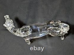 Vintage Signed Pino Signoretto Murano Crystal Glass Horse Figurine