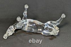 Vintage Signed Pino Signoretto Murano Crystal Glass Horse Figurine