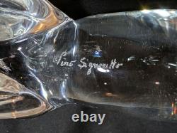 Vintage Signed Pino Signoretto Murano Crystal Glass Horse Figurine