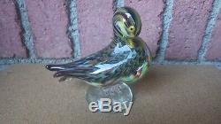 Vintage Signed Tour D'argent Murano Glass Duck Archimede Seguso Galliano Ferro