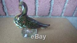 Vintage Signed Tour D'argent Murano Glass Duck Archimede Seguso Galliano Ferro