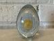 Vintage Tapio Wirkkala for Venini Signed Italian Clear Glass Egg with Gold Yolk