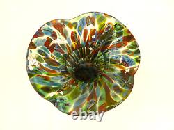 Vintage Vase Murano Italy Millefiori Art Glass Unique