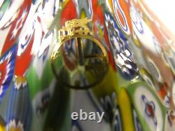 Vintage Vase Murano Italy Millefiori Art Glass Unique