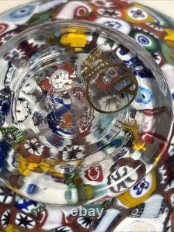 Vintage Vecchia Murano VR Millefiori Art Glass Small Sugar & Creamer