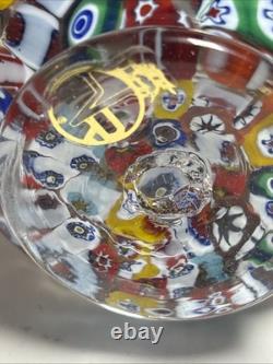 Vintage Vecchia Murano VR Millefiori Art Glass Small Sugar & Creamer