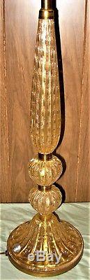 Vintage Venetian Murano Barovier & Toso Glass Lamp