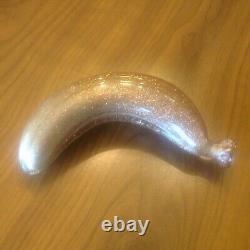 Vintage Venetian Murano Glass Banana with Aventurine approx 5-3/4 Long