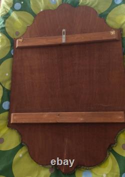 Vintage Venetian Murano Glass Mirror 60x90 cm Mid-Century Italian Etched Wall