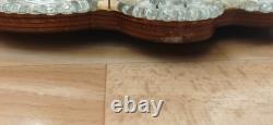 Vintage Venetian Murano Glass Mirror 60x90 cm Mid-Century Italian Etched Wall