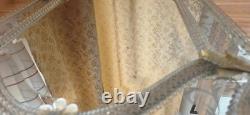 Vintage Venetian Murano Glass Mirror 60x90 cm Mid-Century Italian Etched Wall
