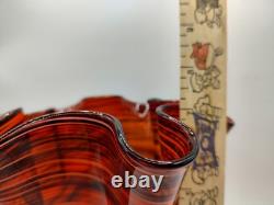 Vintage Venini Art Glass Vase'Fazzoletto' Murano 1960's