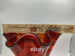 Vintage Venini Art Glass Vase'Fazzoletto' Murano 1960's