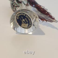 Vintage Vetreria Artistica Murano Glass Bird