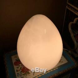 Vintage Vetri Murano Italian Glass Egg Table Lamp