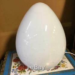 Vintage Vetri Murano Italian Glass Egg Table Lamp