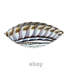 Vintage Yalos Murano Seashell Glass Bowl