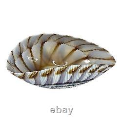 Vintage Yalos Murano Seashell Glass Bowl