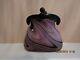 Vintage large murano glass bag/purse vase